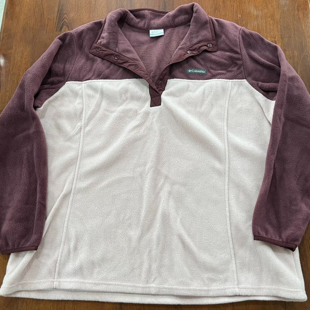 Women's Columbia Benton Springs Half Snap Pullover Fleece Size 2X